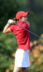 Freshman Kamryn Klawitter shot her the lowest round of her career with a 75 on Saturday.