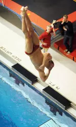 Darian Schmidt was honored as Diver of the Championship for the 2012 Big Ten Men's Swimming and Diving Championships.
