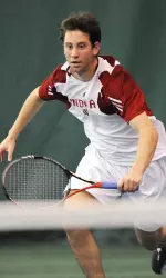 Senior Jeremy Langer took sole possession of IU's all-time doubles wins record.