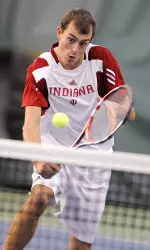 Senior Stephen Vogl scored his first win over a ranked singles opponent this year.
