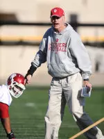 Defensive ends coach Jon Fabris is entering his 30th overall season as a coach.