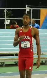 Darius King moved to the top of the Big Ten in the high jump.