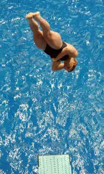 Laura Ryan was eighth in Thursday's 1-meter springboard competition.