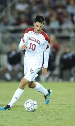 A.J. Corrado added an insurance goal for the Hoosiers in a 2-0 win over Lindsey Wilson Friday night.