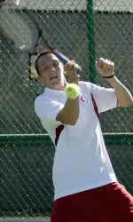 IU got a significant win from Josh MacTaggart at number two singles, taking down No. 78 Leandro Toledo in straight sets.