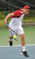 Junior Isade Juneau knocked off Matt Hagan, 6-0, 6-2, at number one singles.