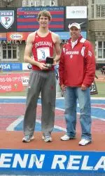 Derek Drouin claimed his second Penn Relays High Jump title.