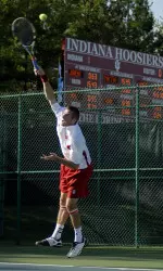 Senior Will Kendall clinched the victory for the Hoosiers with wins at five singles and three doubles