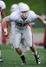 Defensive end Ryan Phillis closed out 2011 with 11 tackles against Purdue.