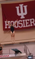 Former Hoosier Christina Loukas earned her second-straight international medal with a bronze in the 3-meter springboard competition at the AT&T USA Diving Grand Prix.