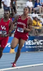 Indiana's Kind Butler clocked a time of 45.43 to claim his spot at the U.S. Olympic Trials in a week.