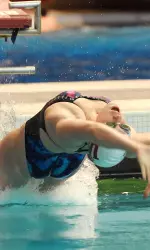 Kim Tracey represented IU in the 200 individual medley at the USA Swimming Olympic Trials Wednesday.