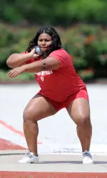Kyla Buckley took ninth in the shot put, surpassing her career best coming into the meet four times on the day.