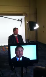 Head coach Kevin Wilson at Big Ten Football Media Day on Thursday.
