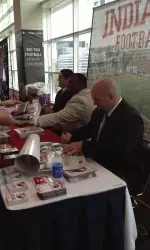 The Hoosiers participate in Friday's autograph session.