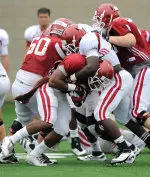 Indiana will hold its third two-a-day on Tuesday.