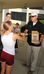 Fred Glass with the Marching Hundred