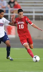A.J. Corrado assisted on Eriq Zavaleta's goal, and sent in the cross that resulted in a SLU own goal and a 2-1 IU win.