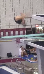 Hoosier Christina Loukas advanced to the 3-meter springboard diving semifinal.