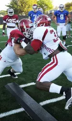 Indiana is holding its first two-a-day on Tuesday.