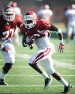 Sophomore Isaiah Roundtree rushed for 62 yards on 10 carries with a score in his Hoosiers debut at UMass.