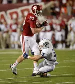 Junior tight end Ted Bolser makes a catch in the Hoosiers season-opening win over Indiana State.