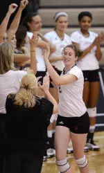 Jordan Haverly had 23 kills to lead the way for IU.