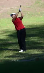 Sophomore Elizabeth Tong is alone in first place after round one of the IU Fall Kickoff.