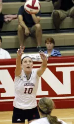 Freshman Katie Gallagher was named to the all-tournament team, and she finished with 36 assists and 12 digs for her third double-double of the year.