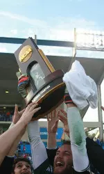 Men's soccer claimed their eighth national title in December.