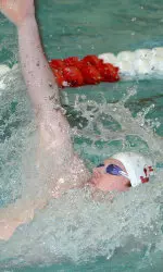 Junior James Wells was victorious in the 100 backstroke in dual meet wins over Ohio State and Iowa on Jan. 19.