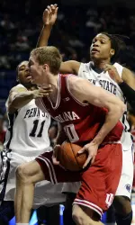 Cody Zeller drives to the basket against Penn State.