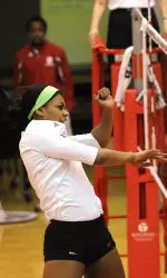 Chanté George led the Hoosiers with 13 kills.