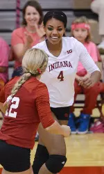 Chanté George led the Hoosiers with 11 kills.