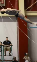 Darian Schmidt won three of four events last weekend in dual meets at California and Stanford.