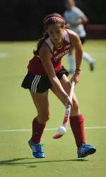 Senior Emily Bowker has played in 67 games for the Hoosiers.