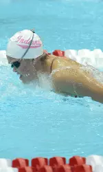 Olivia Barker won the 200 fly on Friday with an NCAA provisional time of 1:58.93.