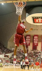 Devin Davis took the 2013 Hoosier Hysteria slam dunk contest.