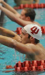 Eric Ress was victorious in the 500 free, 1,000 free and 200 backstroke Friday.