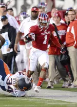 Shane Wynn in second on IU with 510 receiving yards, seven receiving touchdowns and nine total scores in 2013.
