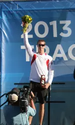 Derek Drouin earned two NCAA High Jump titles in the 2013 season.