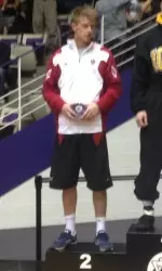 Taylor Walsh added four more falls to his IU record season total