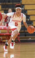 Larryn Brooks set an IU freshman scoring record with 37 points in IU's win on Wednesday night.