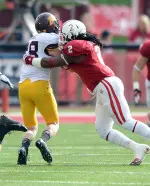 Linebacker T.J. Simmons was one of eight Indiana freshmen honored by BTN.com.