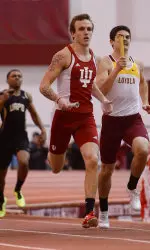 Sophomore Nick Stoner advanced to the finals in the 60m dash.