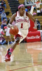 Senior Jasmine McGhee led IU with 15 points.