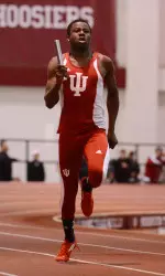 Nathan Pierre-Louis is one of three on IU's DMR headed to NCAAs for the first time in their IU careers.