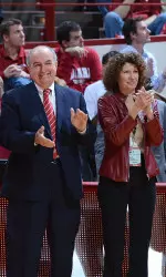 President Michael McRobbie and IU First Lady Laurie Burns McRobbie