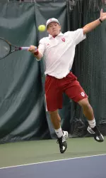 Freshman Elliott Yee won a pair of matches on the day.