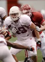 Fifth-year senior Griffen Dahlstrom and the Hoosiers returned to the practice field on Tuesday.